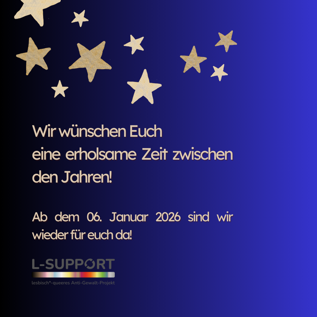 Habt einen erholsamen Jahreswechsel!