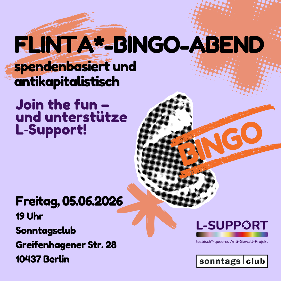 FLINTA*-Bingo-Abend am 05.06.2026!